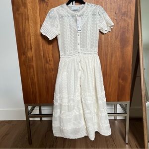 NWT Urban Outfitters eyelet button front dress | small